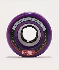 Hawgs Fatty 63mm 78a Purple & Pink Swirl Cruiser Wheels