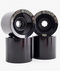 Hawgs Plow King GT 74mm 76a Black Gloss Cruiser Skateboard Wheels