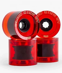 Hawgs Plow King GT 74mm 76a Red Gloss Cruiser Skateboard Wheels