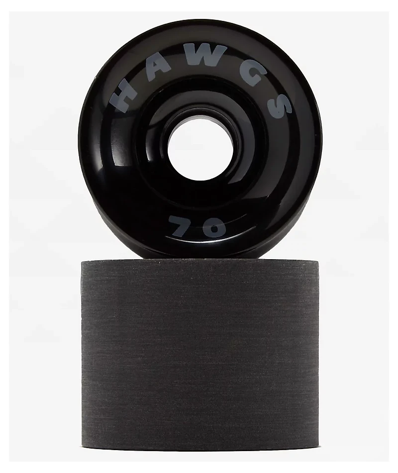 Hawgs Supreme 70mm 78a Black Cruiser Skateboard Wheels