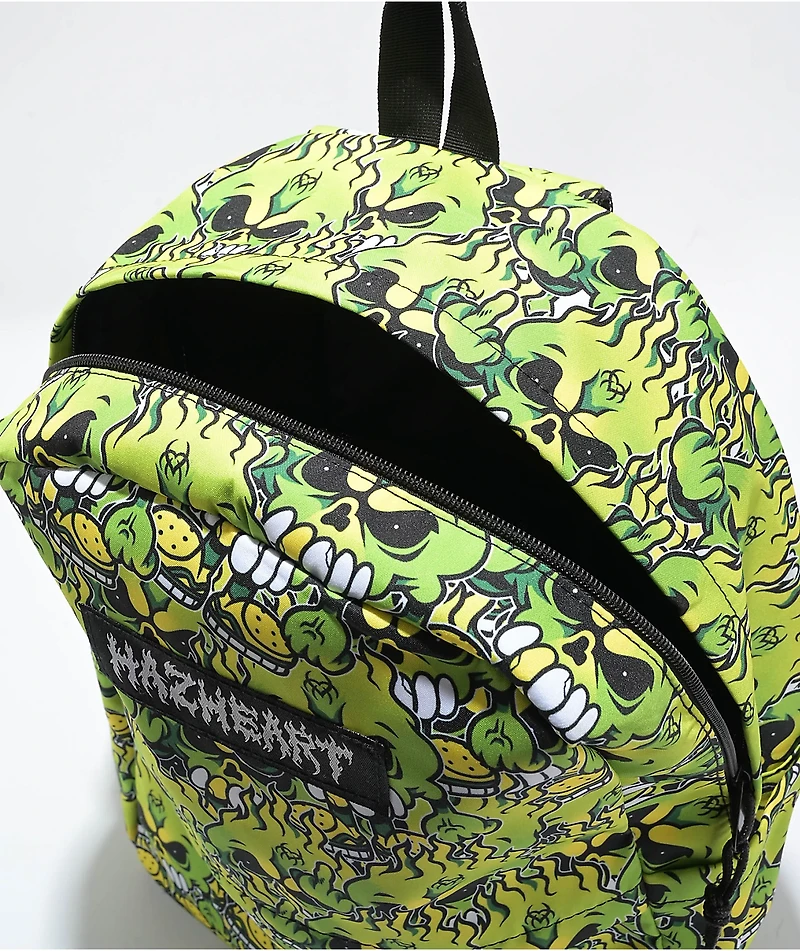 Hazheart All Over Hazzy Green Backpack