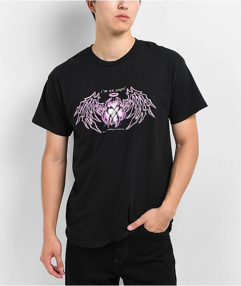 Hazheart Angel Black T-Shirt