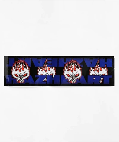 Hazheart Flame Hazzy Black Bumper Sticker