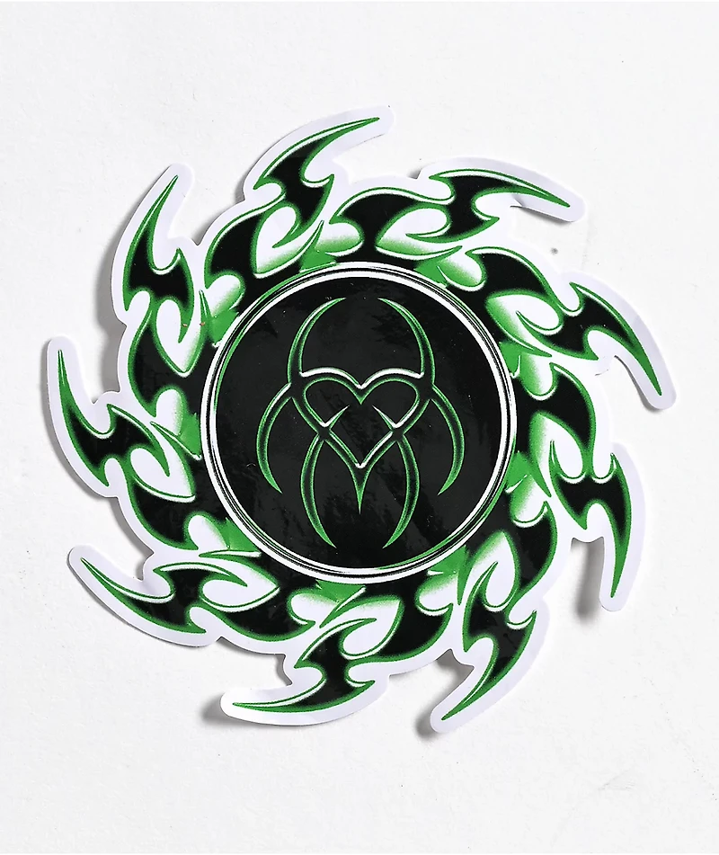 Hazheart Green Logo Green Sticker