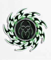 Hazheart Green Logo Green Sticker