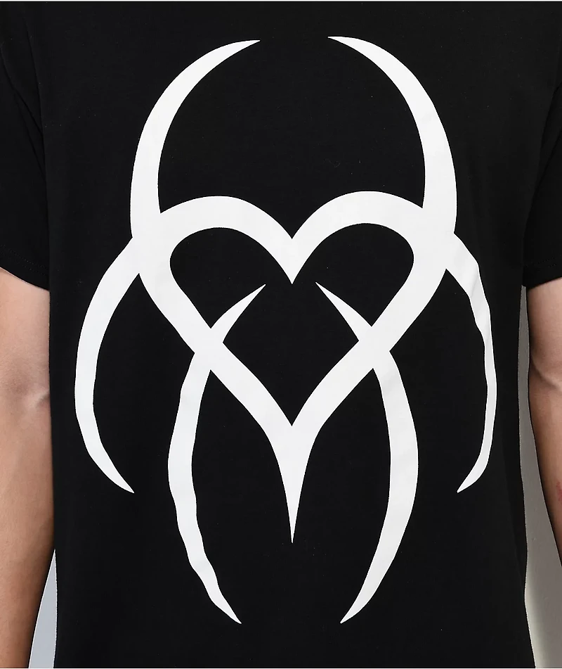 Hazheart Logo Black T-Shirt