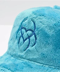 Hazheart Logo Blue Fuzzy Trucker Hat