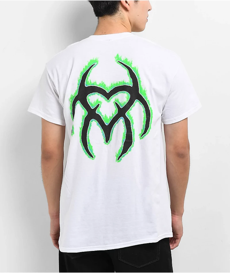 Hazheart Swirl White T-Shirt
