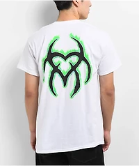 Hazheart Swirl White T-Shirt