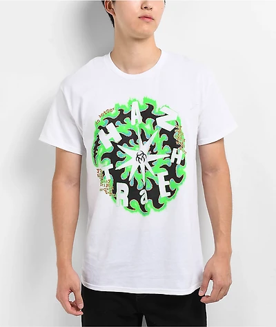 Hazheart Swirl White T-Shirt