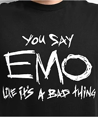 Hazheart x Emo Nite You Say Black T-Shirt