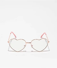 Heart Gold Blue Light Glasses