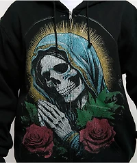 Heartbreakers Club Blessed Black Zip Hoodie