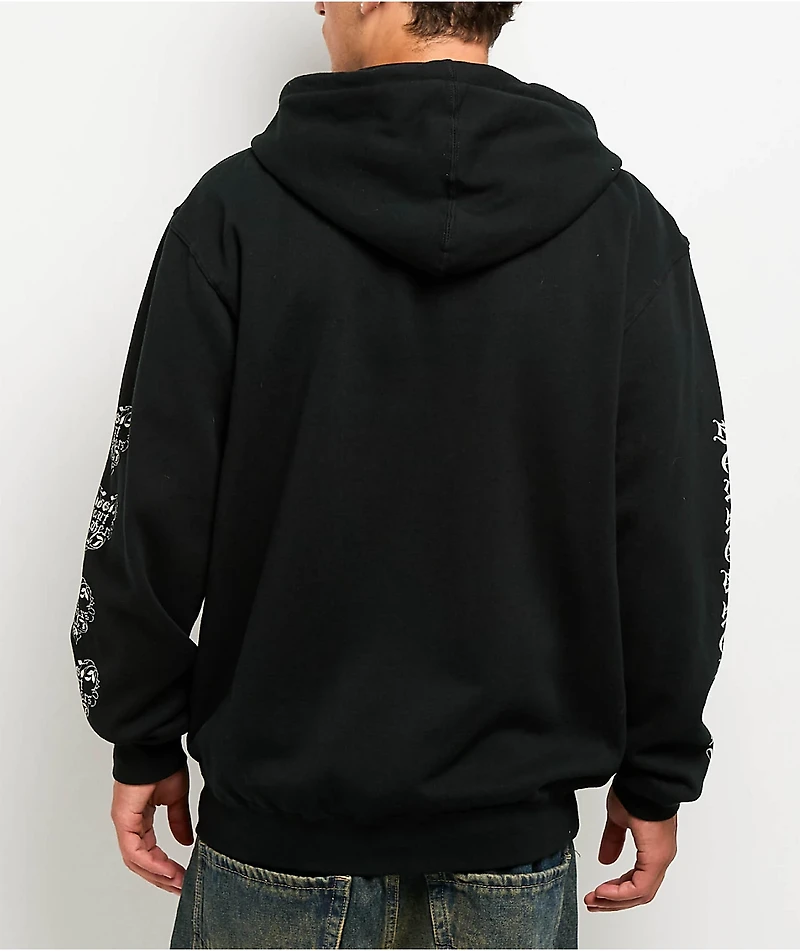 Heartbreakers Club Blessed Black Zip Hoodie