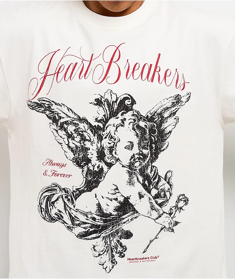 Heartbreakers Club Forever White Heavyweight T-Shirt