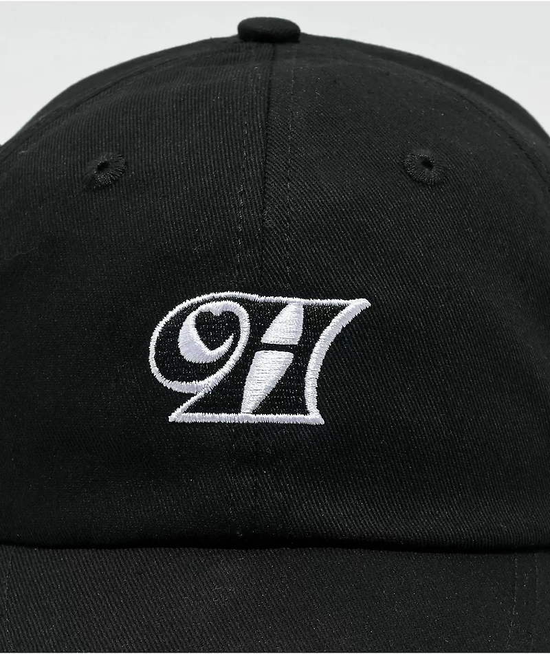 Heartbreakers Club Logo Black Strapback Hat