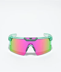 Heat Wave Future Tech Translucent Green Sunglasses