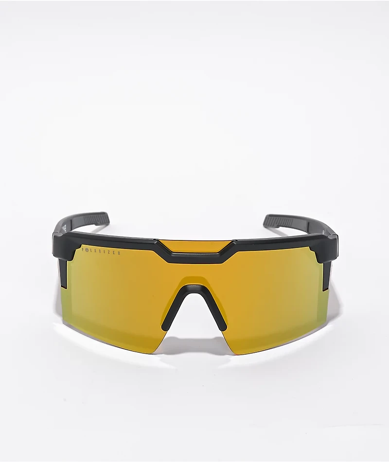 Heat Wave Future Tech Z.87 Gold Polar Sunglasses