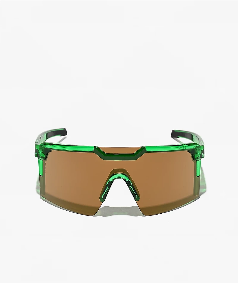 Heat Wave Future Tech Z87+ Cycad Green & Yellow Sunglasses
