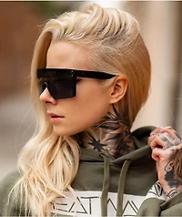Heat Wave Lazer Face Z.87 Black Sunglasses