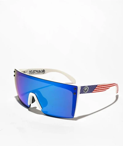 Heat Wave Lazer Face Z87 White Sunglasses