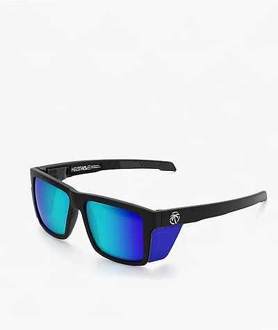 Heat Wave Performance Vise Galaxy Z87+ Black & Blue Sunglasses