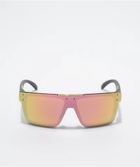 Heat Wave Quatro Black & Rose Gold Sunglasses