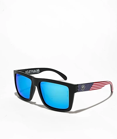 Heat Wave Vise XL USA Galaxy Lens Sunglasses