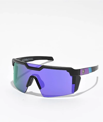 Heat Wave x Shreddy Future Tech Z87+ Black & Purple Polarized Sunglasses