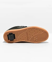 Heelys Kids Racer Mid Black & Gum Shoes
