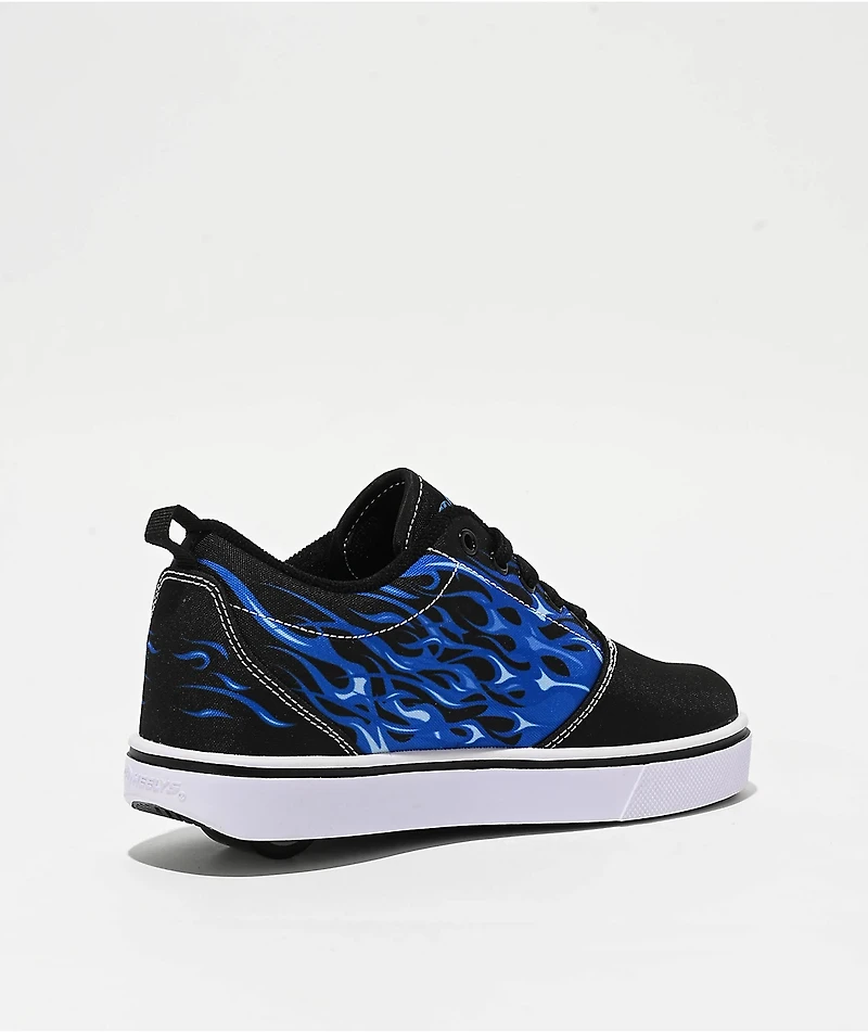 Heelys Pro 20 Light Up Lightning Black & Blue Shoes