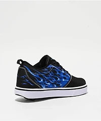 Heelys Pro 20 Light Up Lightning Black & Blue Shoes