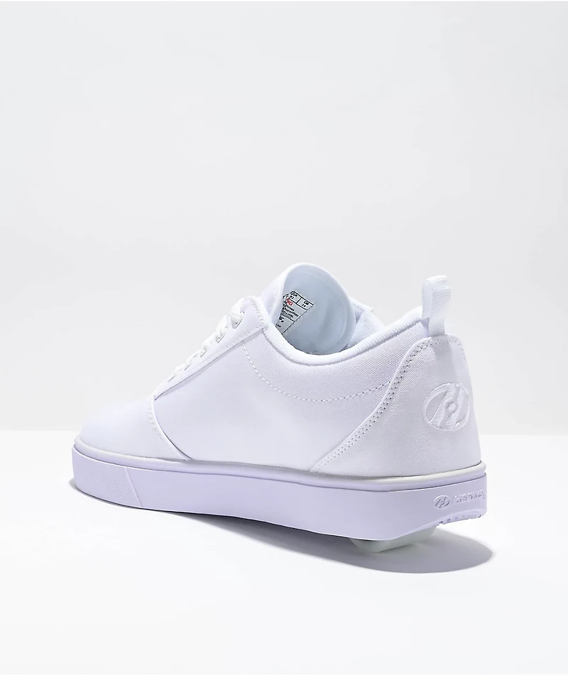 Heelys Pro 20 White Canvas Shoes