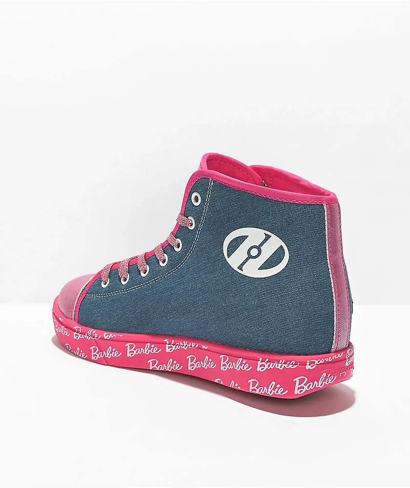 Heelys x Barbie Hustle Pink & Denim Shoes