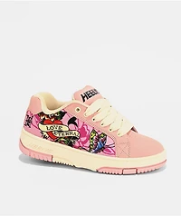 Heelys x Ed Hardy Kids Kolect Heart Pink Shoes