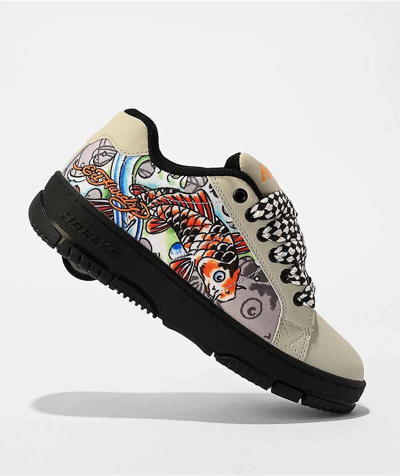 Heelys x Ed Hardy Kids Kolect Koi Grey Shoes