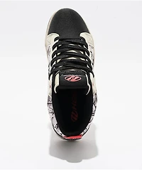Heelys x Ed Hardy Kids Racer Mid Black & White Shoes