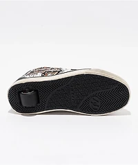 Heelys x Ed Hardy Kids Racer Mid Black & White Shoes