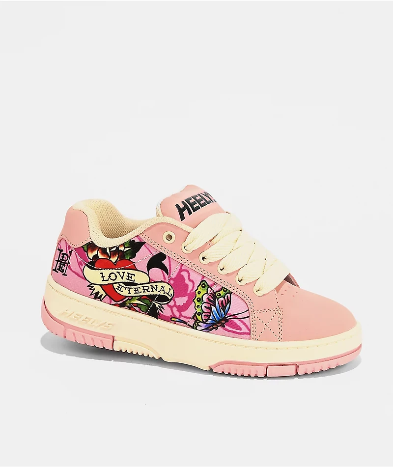 Heelys x Ed Hardy Kolect Heart Pink Shoes