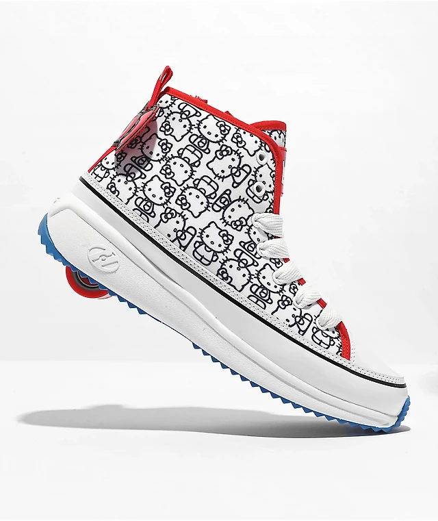 Heelys x Hello Kitty Veloz Chi White, Blue Red Shoes at Hamilton