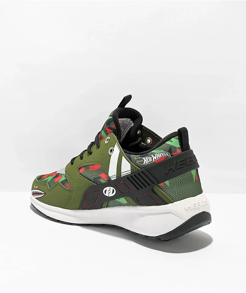 Heelys x Hot Wheels Force Green, Red, & Black Shoes