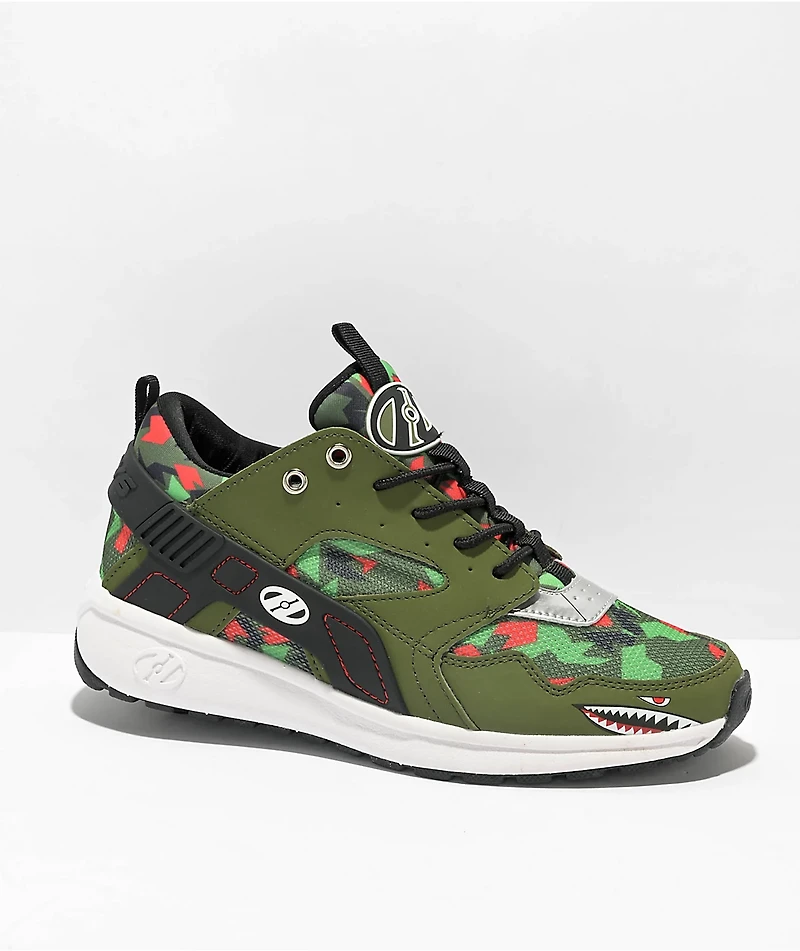 Heelys x Hot Wheels Force Green, Red, & Black Shoes