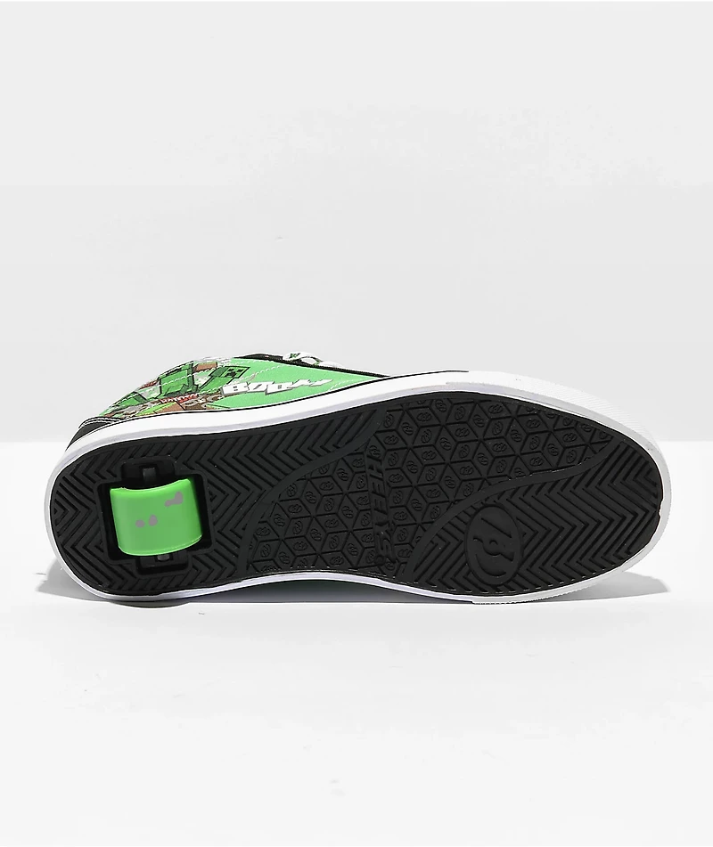 Heelys x Minecraft Bam! Racer Mid 20 Green & Black Shoes