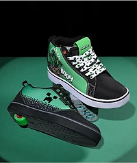 Heelys x Minecraft Bam! Racer Mid 20 Green & Black Shoes