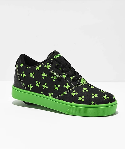 Heelys x Minecraft Creeper Pro 20 Black & Green Shoes