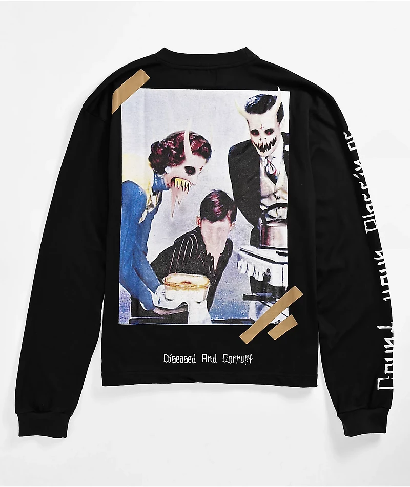 Hell & Company Corrupt Black Long Sleeve T-Shirt