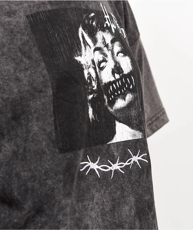 Hell & Company Demon Eyes Black Wash T-Shirt