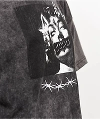 Hell & Company Demon Eyes Black Wash T-Shirt