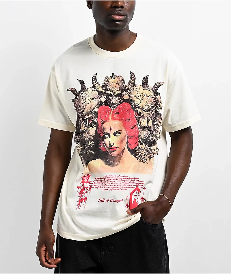 Hell & Company Grief Natural T-Shirt