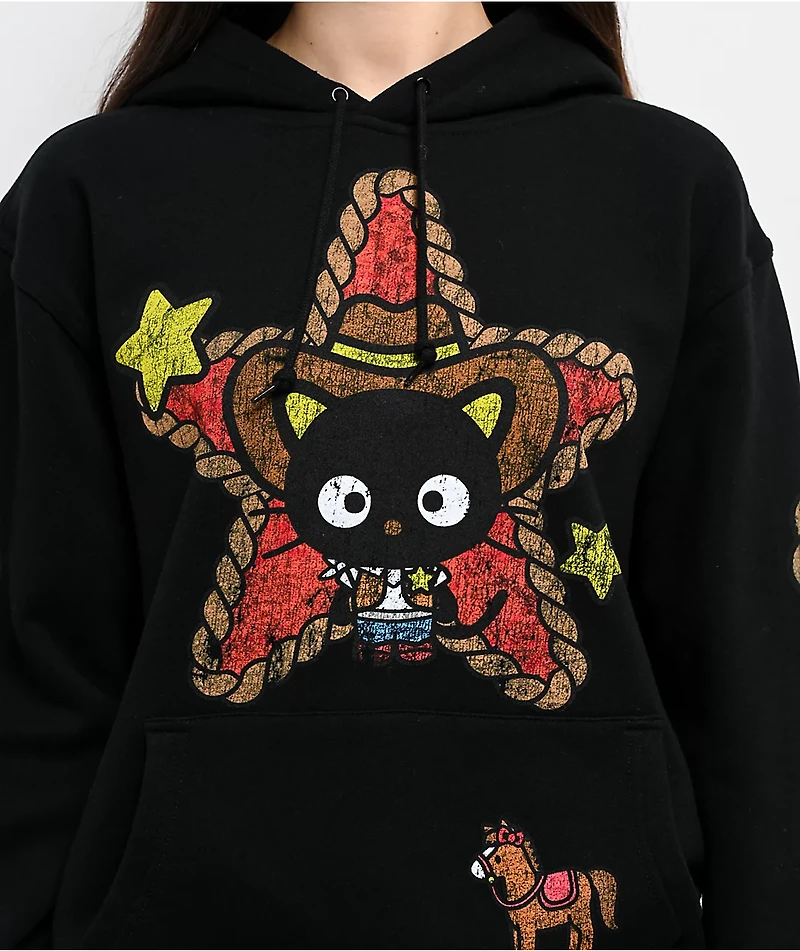 Hello Kitty® & Friends | A.LAB Chococat™ Cowgirl Black Hoodie